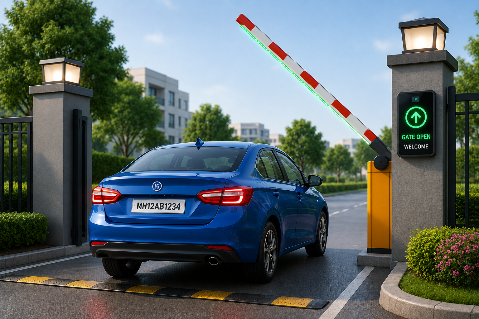 Gate Opens Automatically